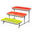 Latitude Run® Crenshaw Hand Painted Stoneware 3-Tier Serving Set With Metal Rack In Multicolor