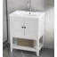 Meuble-lavabo simple 24 po avec plateau en céramique Starlisa
