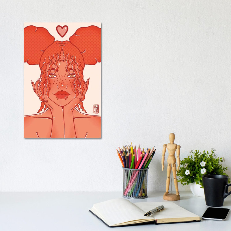 Twin Buns by Alijhae West - Wrapped Canvas Painting, 20.32 cm H x 30.48 cm W