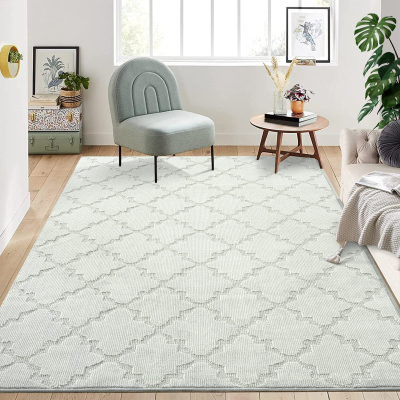 Grands tapis marocains à motif géométrique moderne antidérapant antidérapant, Rectangle de 11 pi x 15 pi