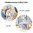 Hexagonal MDF Coffee Table, White Marbl Pattern Stickers, Multi-Hole Design To Give More Storage Space, Simple And Convenient Design Makes It Suitable For All Kinds Of Style Scenes.-1399849916