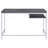 Weathered Grey And Chrome Rectangular Writing Desk
