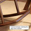 Chaise berçante simple en bois massif Living Room