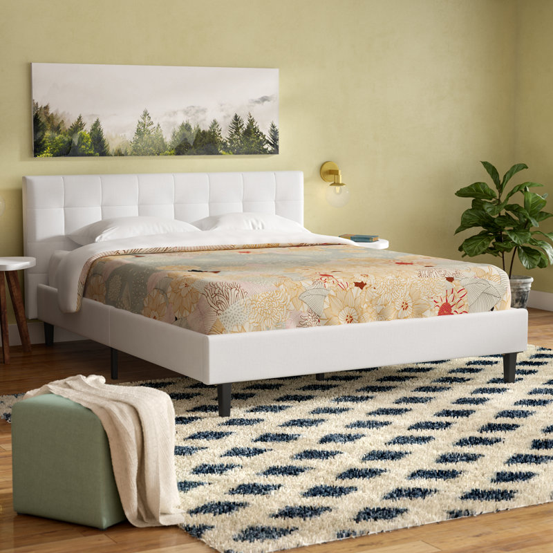 Linnea Bed, White, Queen