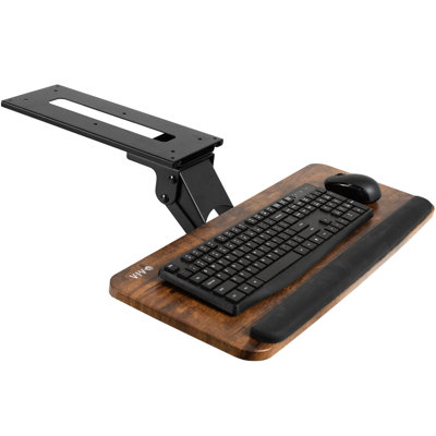 Plateau de clavier réglable sous le bureau, série KB03B