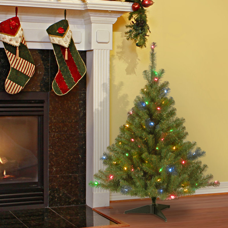 4ft. Kincaid Spruce Tree, Multi-Colored Lights