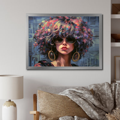 «Retro Cool Discopunk Queen I» sur toile