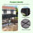 Feria  20'Wx12'D Manual Slope Patio Awning In Black