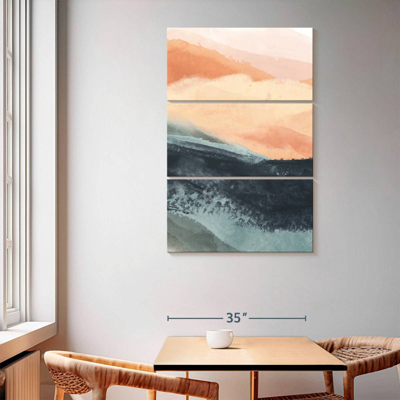 Avery Dark Soft Waves II, 65" H x 42" W