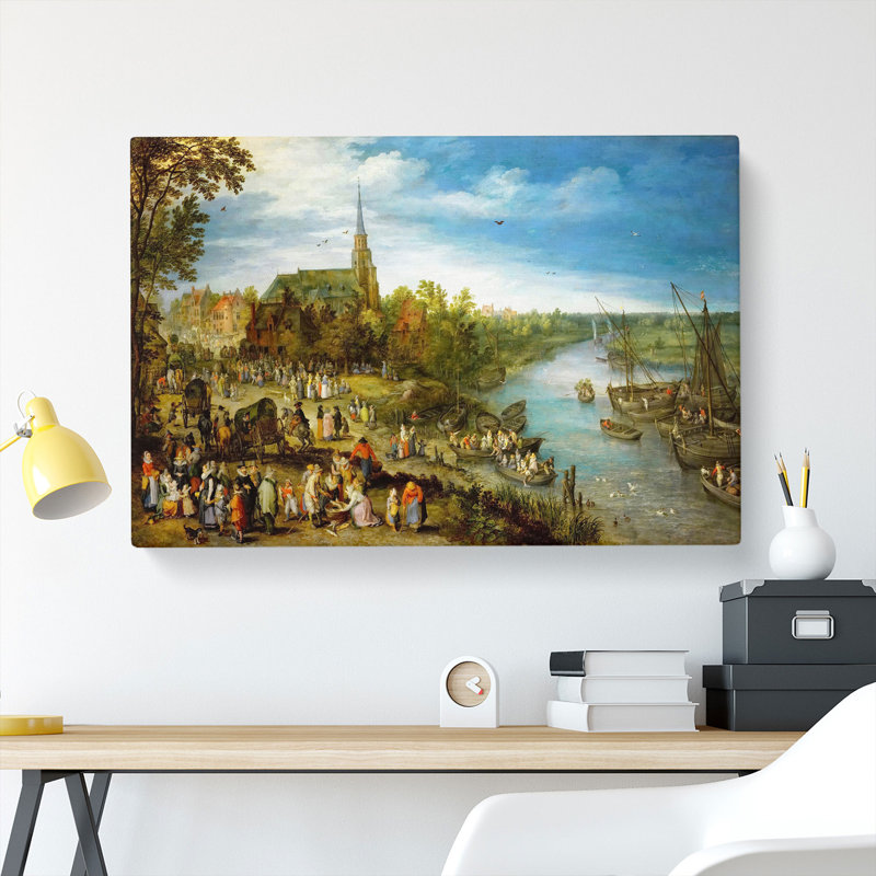 Parish Fair In Schell by Pieter Bruegel The Elder - Wrapped Canvas, 40cm H x 60cm W x 3cm D