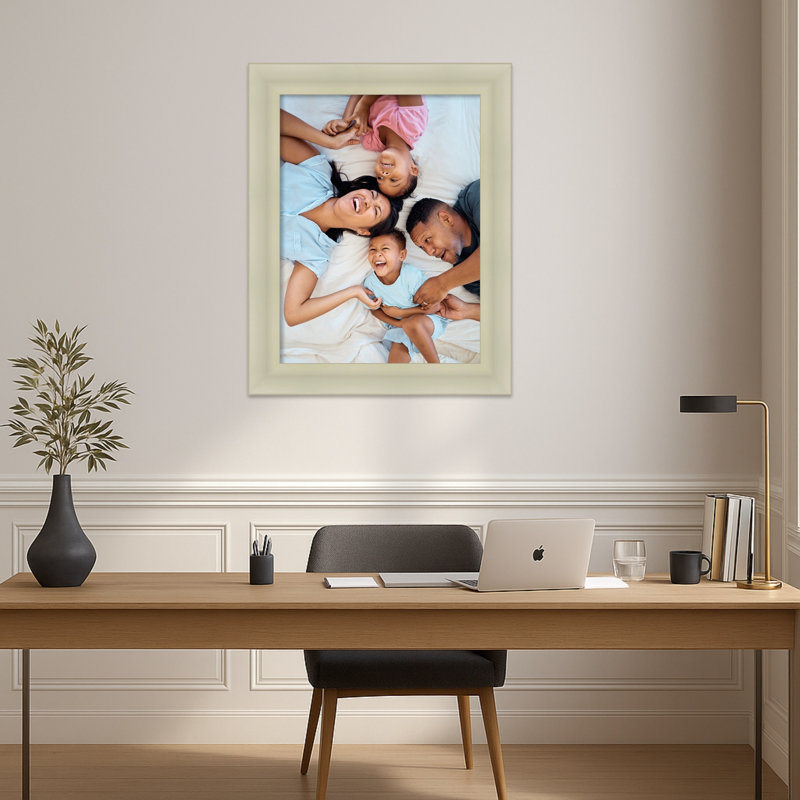 Cadre photo en bois Oliver, 18 x 24, Oliver Warm Silver