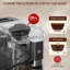 Machine à espresso 20 bars avec moulin intégré, double chaudière et écran tactile ACL, cafetière silencieuse à nettoyage automatique pour la maison / le bureau, conception adaptée aux débutants-111057582