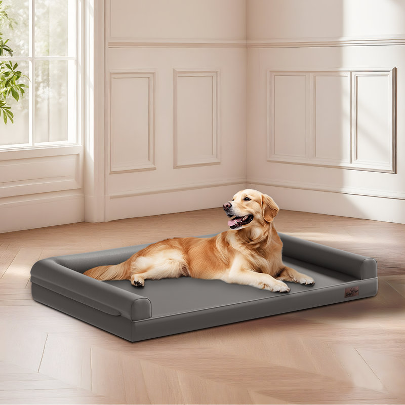 Pet Bed Bolster, 18cm H x 117cm W x 90cm D