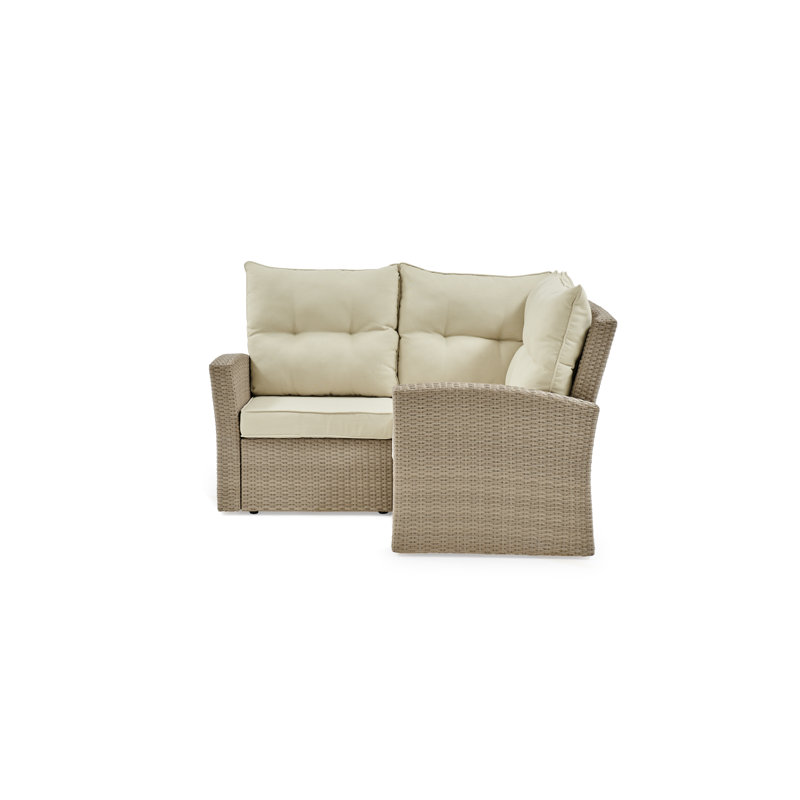 139.7cm Wide Patio Sectional with Cushions