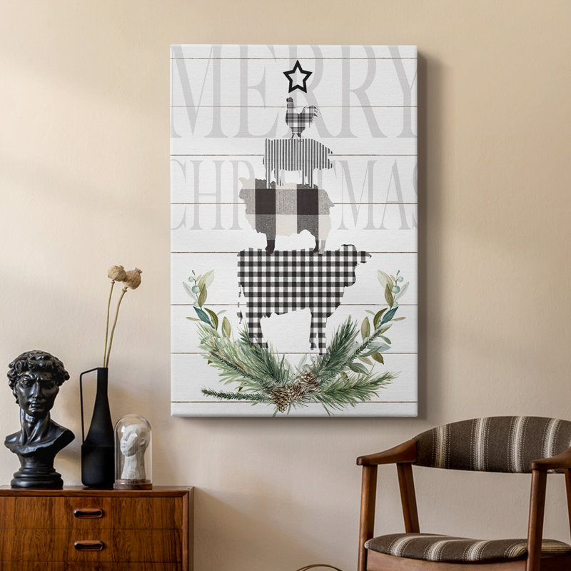 Arbre de Noël campagnard Merry - galerie Cavas sur mesure, H 27 po x l 18 po