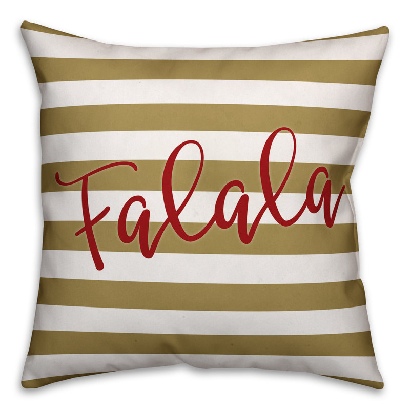 Striped Reversible Throw Pillow, 16" x 16", Pillow Cover