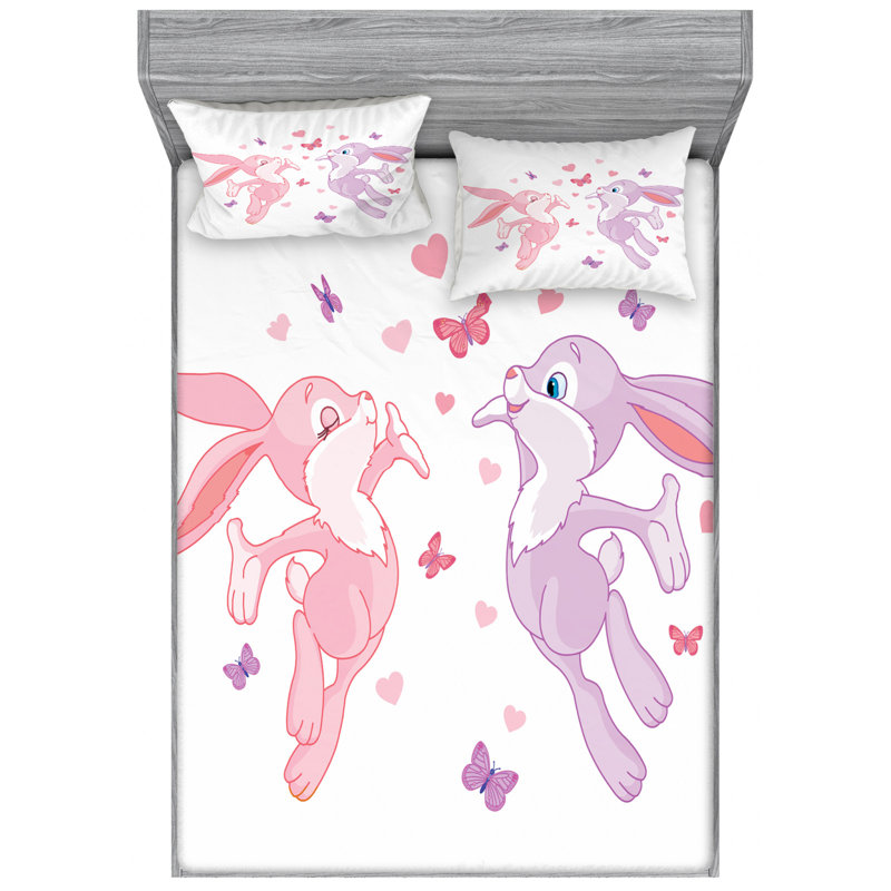 Microfiber Sheet Set, Queen Sheet Set with Fitted Sheet