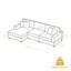 Canapé modulaire en velours côtelé 3 pièces Milbrey-439441752-439441758