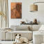 Art mural en verre épique «Brown Wrap» par Marlee Ash Calligraphy & Design, 24 po x 36 po-117541180