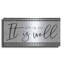 «It is Well Plaid» par Cindy Jacobs, art mural en métal, 24 po x 12 po