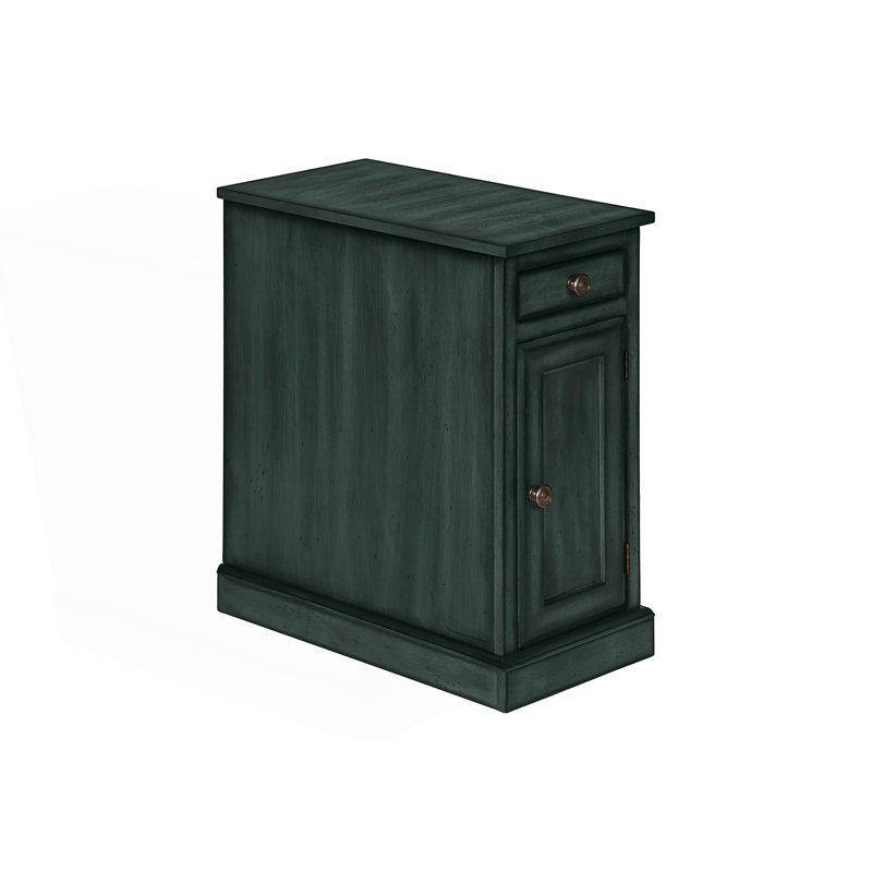 Table d'appoint traditionnelle avec tiroir de rangement, table à boissons