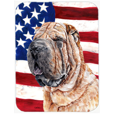 Patriotic Wood Glass Cutting Board