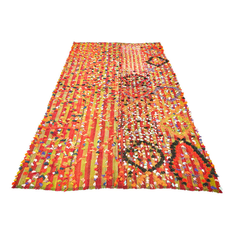 5x9 Handmade Patchwork Vintage Anatolian Handmade Tribal Rug Kilim