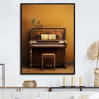 Vintage Piano Rustic Melody III - impressions sur toile de piano