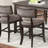 Upholstered Counter Stool with Solid Wood Frame-95864979