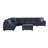 Lily Sectional Sofa With Ottoman-1046184142