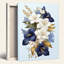 «Gallery Wrap», art mural sur toile pour le salon, la chambre à coucher, le bureau ou le vestibule - décoration murale décorative avec arrangement floral-129031552-129031553