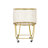Metal Deep Set Rolling Mesh Laundry Basket Storage Cart-433529168