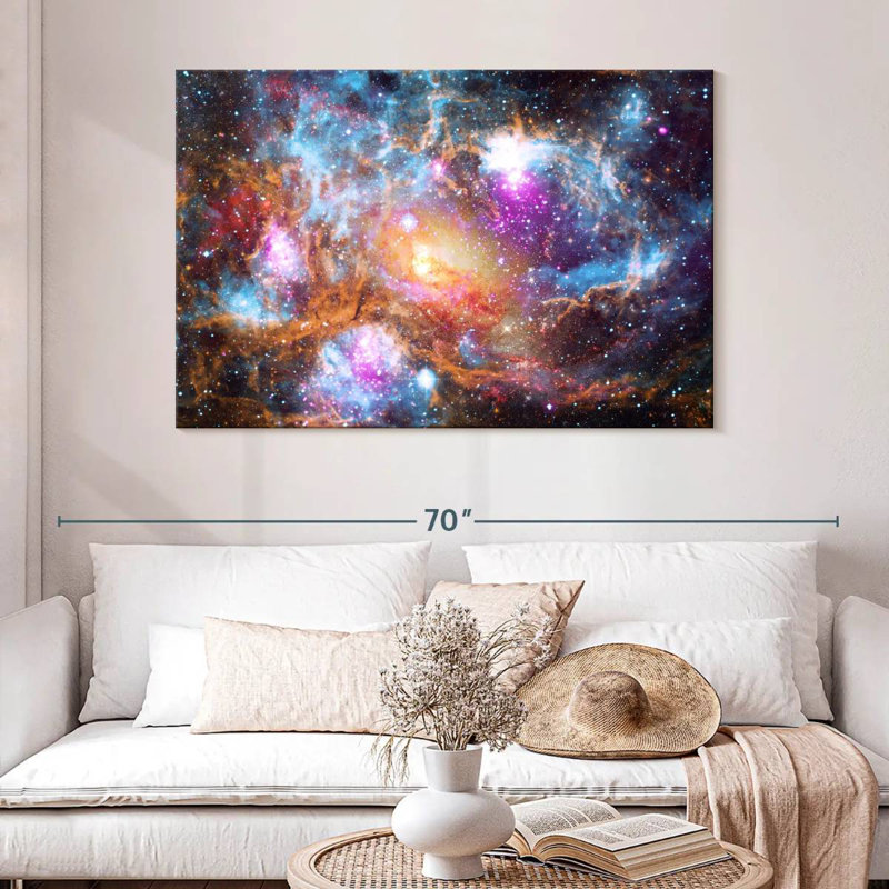 Oberle Cosmic Galaxies, 32" H x 48" W
