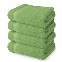 Bath Sheet Towels (90x160cm) - Pack Of 2 - Blossom Green