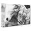 Two Snuggling Lions Painting - Wrapped Canvas-56657899