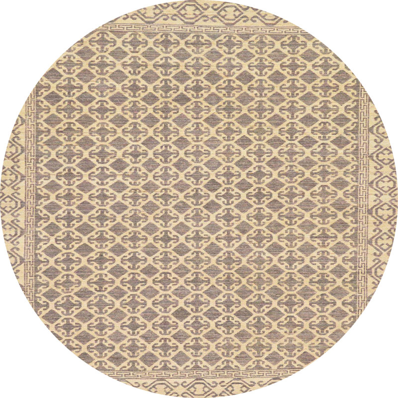 Tapis abstrait moderne 292, Rond 8 pi