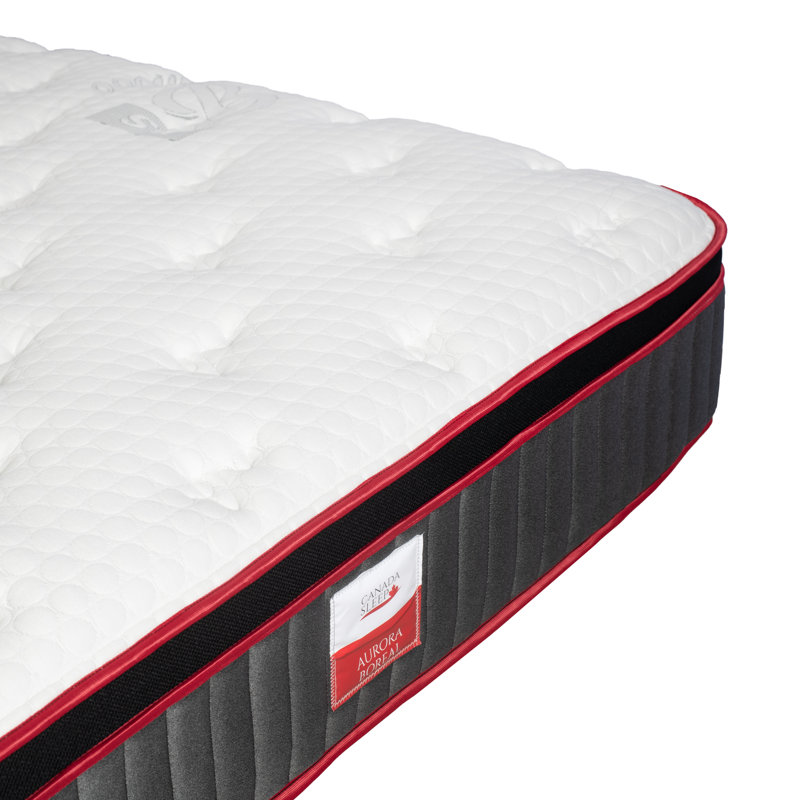 Matelas hybride moyen 12 po Aurora Boreal, Double