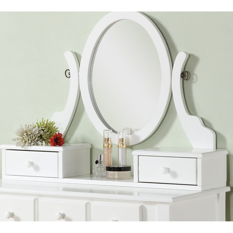 Ensemble coiffeuse et tabouret en bois Ashley