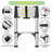Telescoping Ladders 8.5 FT Aluminum Ladder, One-Button Retraction Collapsible Telescopic Ladder For Home,RV,Attic & Loft,(Silver)