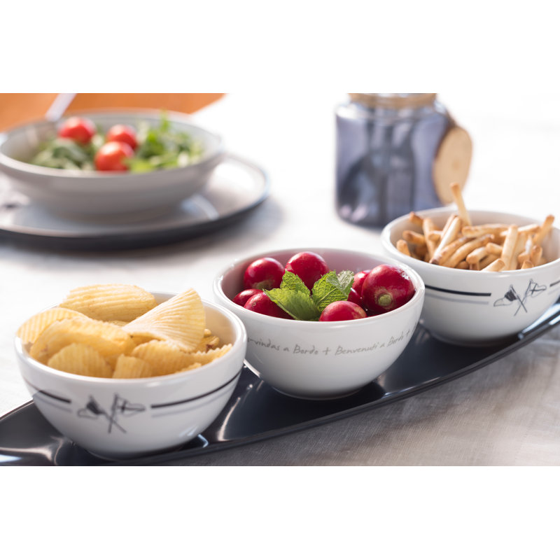 Longshore Tides Canaseraga Melamine Divided Serving Dish