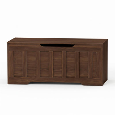 Storage Bench with Gas Springs Safety Hinges, Extra Large Wooden Storage Chest Toy Box Ottoman, Farmhouse Entryway Shoe Bench with Hidden Storage for Bedroom, Living Room