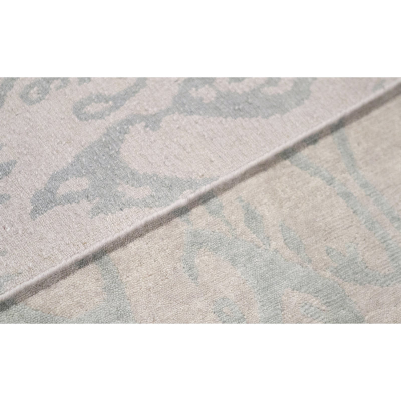 Himalayan Floral Area Rug in Light Blue/Wheat