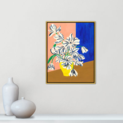«Stripey Flowers Print» par Violets Print House