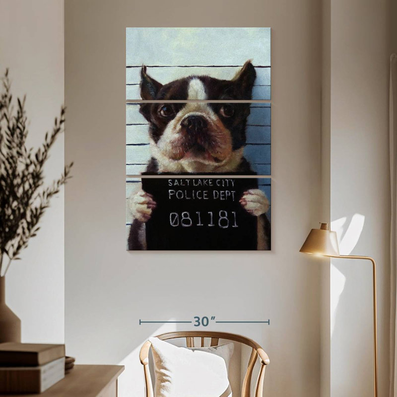 Mug Shot, 65" H x 42" W