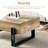 47" Modern Natural Pattern Coffee Table with Storage, Rectangle Center Table for Living Room or Apartment-1145376269