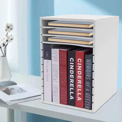Hyeng 11-grid Adjustable Desktop File Organizer