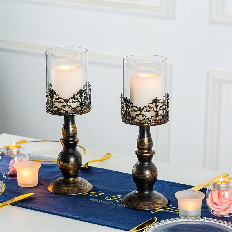 Abiodun Metal Tabletop Candlestick