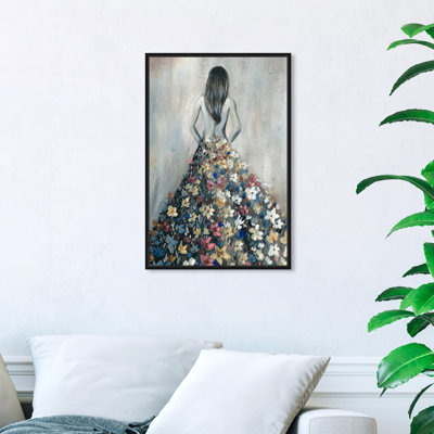 " Girl With Flower Thoughts "