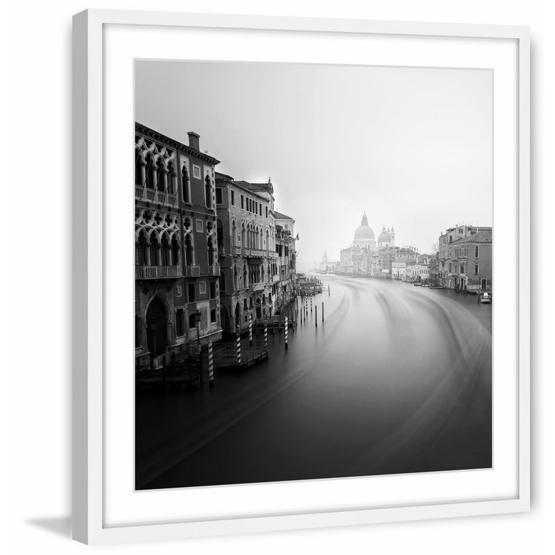 « venice 1 », reproduction de photo encadrée, H 18 po x l 18 po