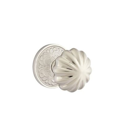 Passage Melon Knob with Lancaster Rose